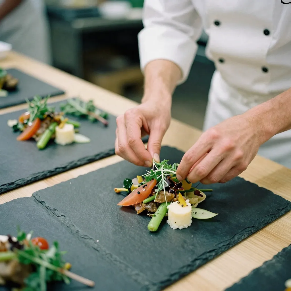 Culinary artistry in motion